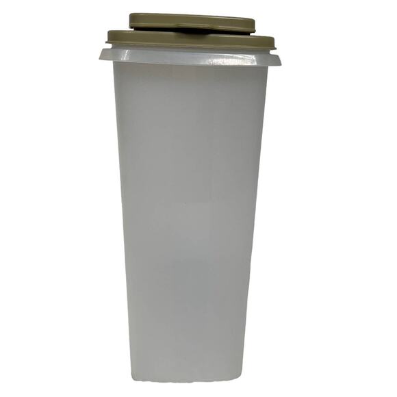 Tupperware Vtg 90's Modular Mates Super Cereal Keeper Store N Pour & Almond Seal - Picture 5 of 11